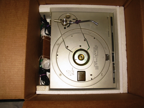 Turntable Inside Box View
